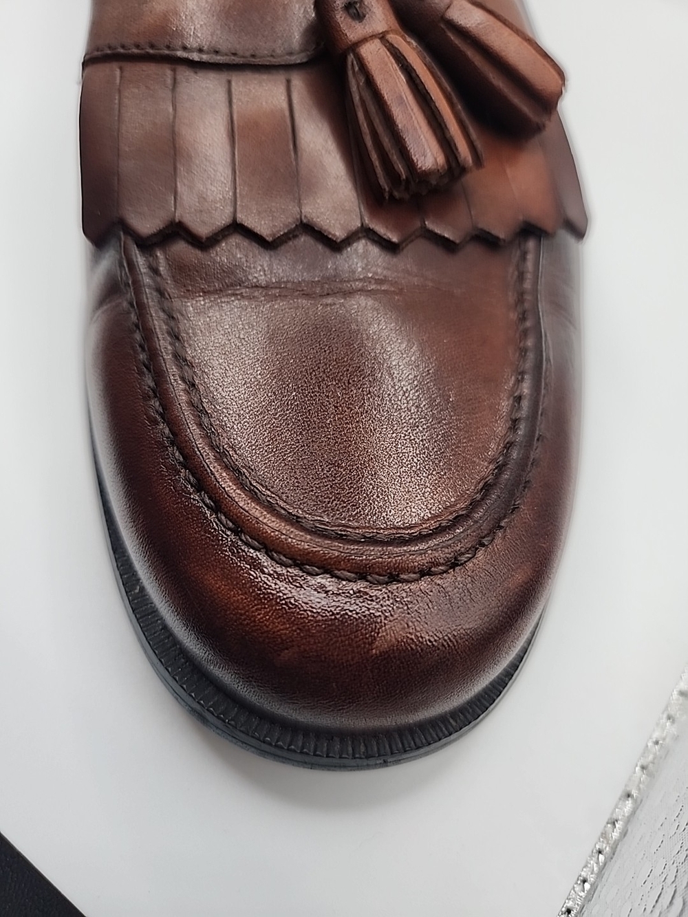 Men's Brown Tassel Loafers 10.5 - Picture 12 of 16
